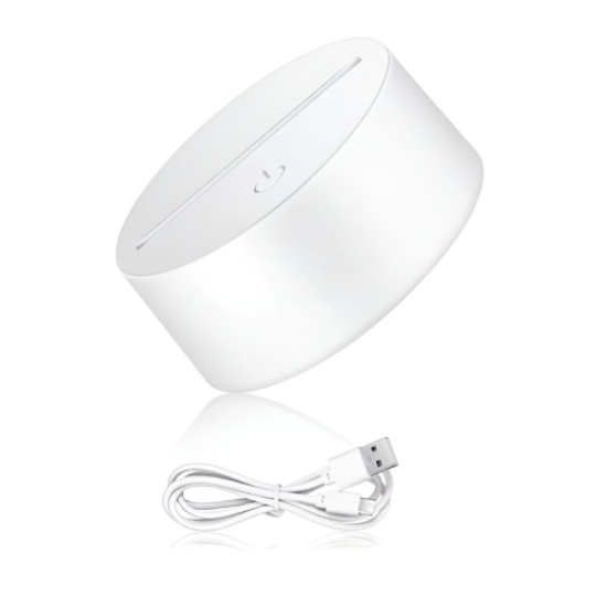 GearUP Acrylic Night Lamp (Only Base)- White
