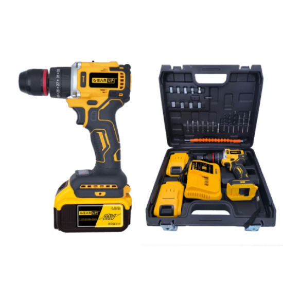 GearUP Cordless Powerful Hand Drill with Brushless Motor