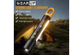 GearUP K57 PRO Rechargeable High Power Flashlight + Large COB Light with 5000mAh Lithium Battery