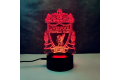 GearUP Acrylic Multicolor Night Lamp Black (Liverpool F.C.)