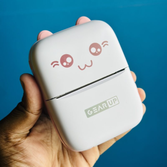 GearUP mini Thermal Bluetooth Printer – Pink Color