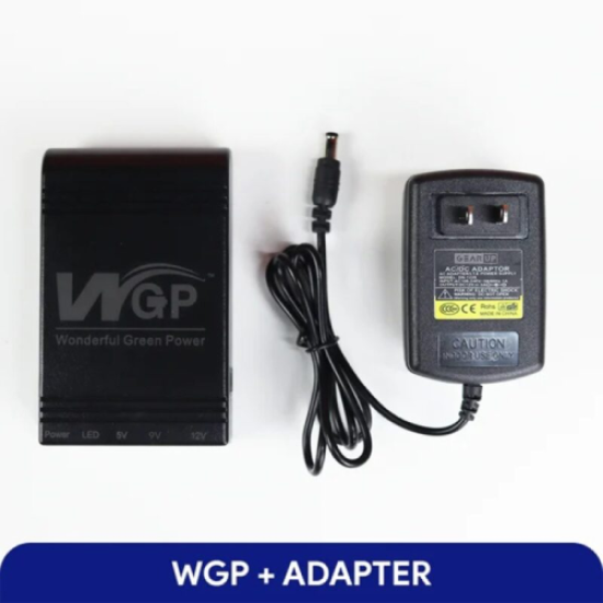 2024 NEW Model! WGP mini UPS 5/9/12V (10400mAh) + GearUP 12V/2A Adapter