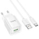 Hoco C145A QC3.0 Wall charger With USB to Micro USB Cable