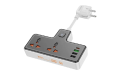 Hoco AC12A 30W 1C3A Power Strip (2500W)-Black Color
