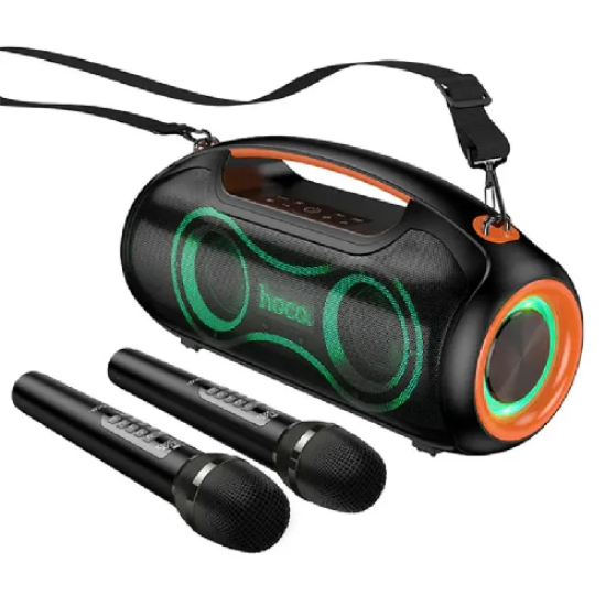 Hoco DS67 SuperBass Pro 600W Party Speaker With 2 Wireless Microphones
