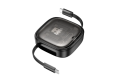 Hoco U140 Retractable 6-in-1 Fast Charging Cable Set – Black
