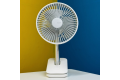 JISULIFE FA13R Rechargeable Clip Fan (8000mAh)- White Color