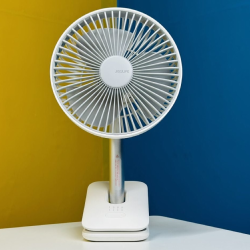 JISULIFE FA13R Rechargeable Clip Fan (8000mAh)- White Color