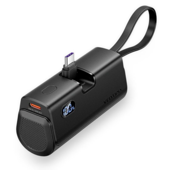 Vention 4800mAh 22.5W Power Bank – Black