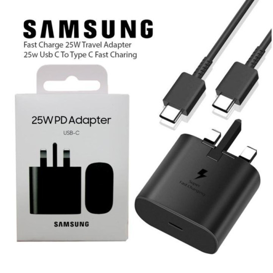 Samsung TA800 UK 25W Type-C PD Charger (3 Pin)