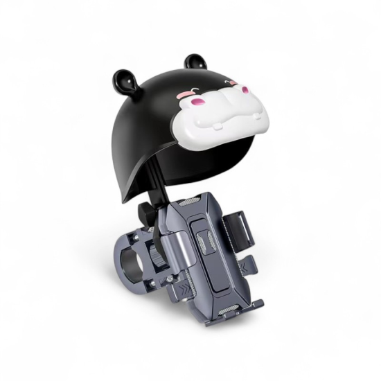 Cartoon Style Phone Holder For Motorcycle – Secure Handlebar Mount