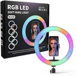 MJ26 RGB LED Soft Ring Light 10inch – (Only light)